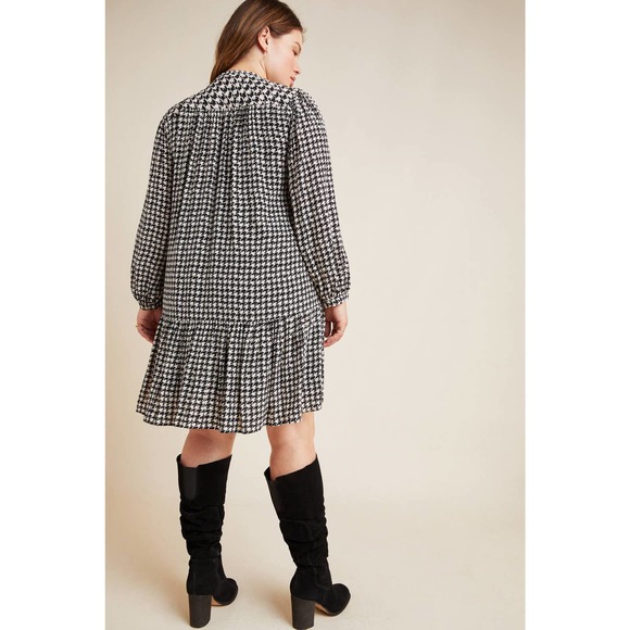 New Anthropologie Sterling Houndstooth Tunic - Picture 2 of 5